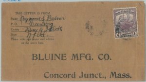 72400 -  NEWFOUNDLAND - POSTAL HISTORY:  Cover to USA 1920'S