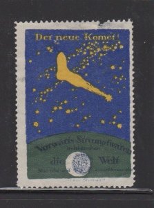 German Advertising Stamp- Forward Hosiery - The New Comet