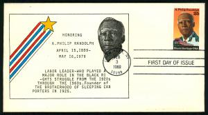 #2402 A. Philip Randolph Black Heritage Hand coloring  - ...