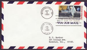C76 First Man on the Moon uncacheted FDC