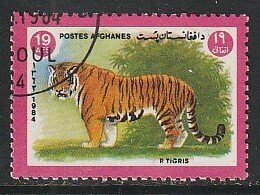 1984 Afghanistan - Sc 1084 - used VF - 1 single - Tiger