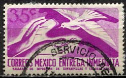 Mexico; 1956: Sc. # E16; O/Used Single Stamp