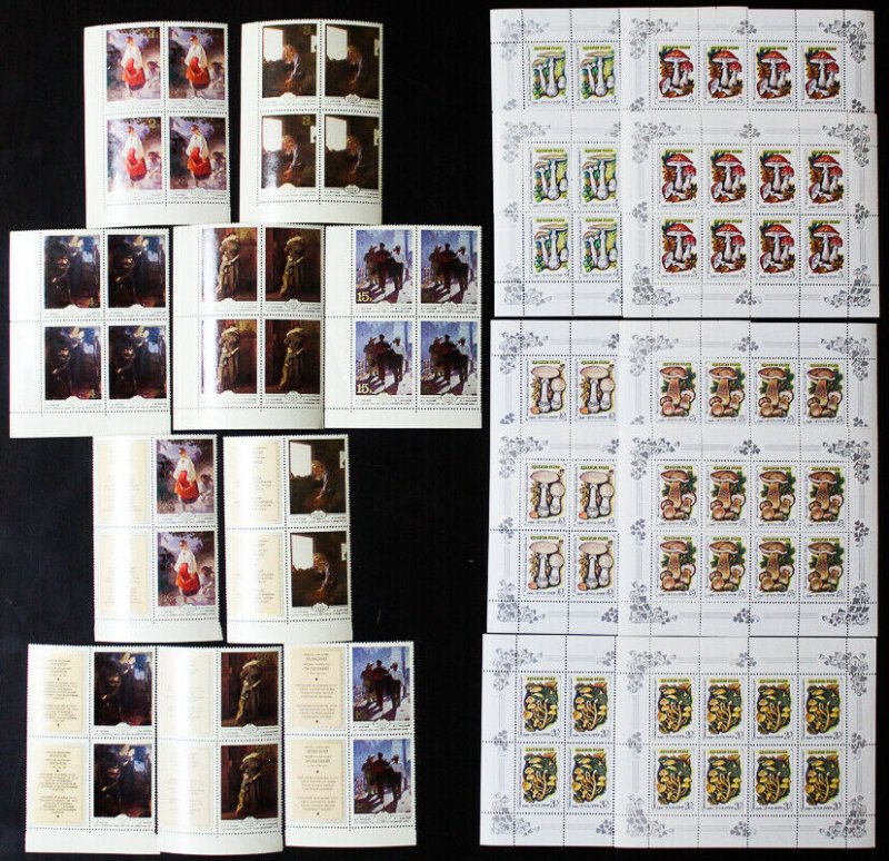 Russia Mint NH Stamp Stock of Sets S/S + Sheets Catalogue Value $11,000+