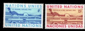 United Nations UN Scott 194-195 Stamp set MH*