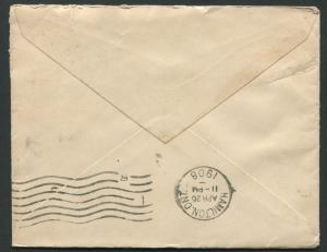 NEW BRUNSWICK SPLIT RING TOWN CANCEL COVER BELLEDUNE