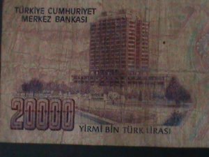 ​TURKEY-1970-CENTRAL BANK LAW OCAK-14-$20000 LIRA.CIR-54 YEARS OLD-WATER MARK