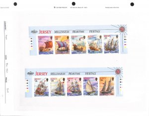 Jersey, Postage Stamp, #941-950 Mint NH, 2000 Maritime Heritage, Ships
