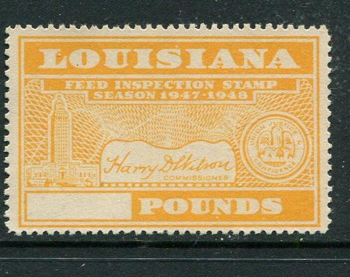 Louisiana Feed Tax #FE92 MNH