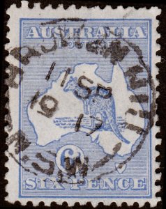 Australia Scott 48, Die II, Ultramarine (1915) Used F, CV $8.75 M