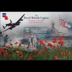 GIBRALTAR 2011 - Scott# 1265 S/S Royal Legion NH