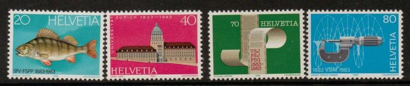 SWITZERLAND SG1050/3 1983 PUBLICITY ISSUE MNH