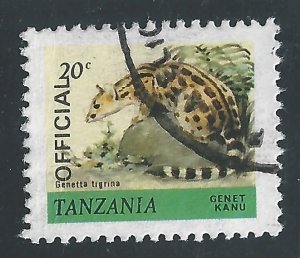 Tanzania #O28 20c Genet ~ CTO