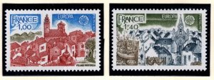 France Scott 1434-1435 MNH** CEPT Europa 1977 set