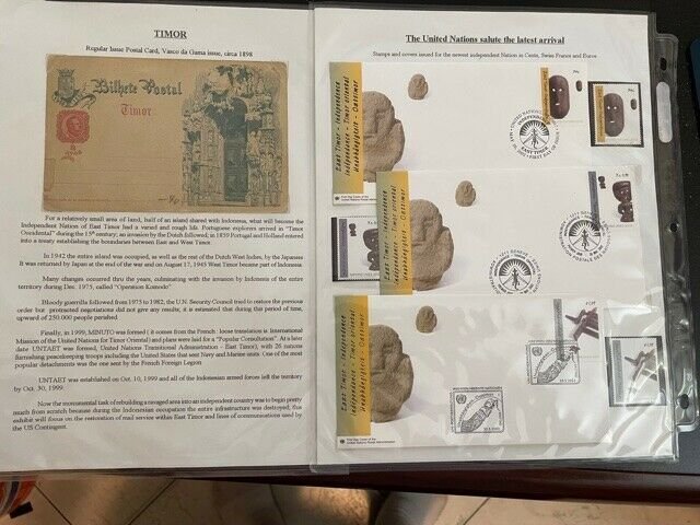 Exhibit of Modern East Timor Stamps & Covers with Military Usages & More *LOOK*