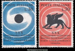 Italy Scott 855-856 Mint never hinged.