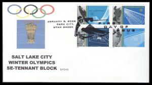 #3552-55 Winter Olympics RVD FDC