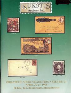 Kukstis Auctions, Inc., Philatelic Show '96 Auction, Kuks...