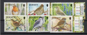 Jersey 2009  Song Birds. Set of 6  NHM