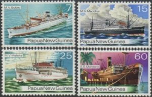 Papua New Guinea 1976 SG297-300 Ships set MNH