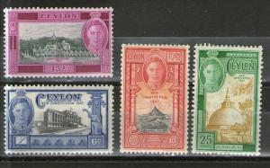 Ceylon 296-299 MNH