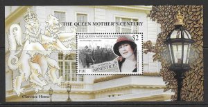 FIJI SGMS1063 1999 QUEEN MOTHER  MNH