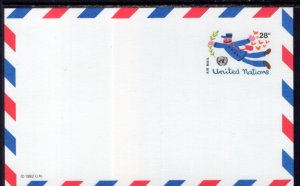 UN New York UXC12 Postal Stationary Postal Card Unused