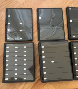 Stamp Stock Sheets Hanger Vis-O-Grip Lot of 271 + 14 VARIO Sheets USED 