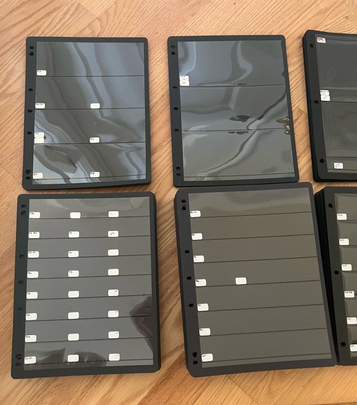 Stamp Stock Sheets Hanger Vis-O-Grip Lot of 271 + 14 VARIO Sheets USED 