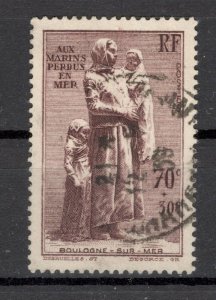 FRANCE - USED STAMP - MONUMENT FOR SAILORS LEFT AT SEA - 1939.