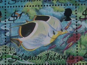 SOLOMON ISLAND -1999 SC#874 MARINE LIFE- PHILEXFRANCE'99 STAMP SHOW- S/S