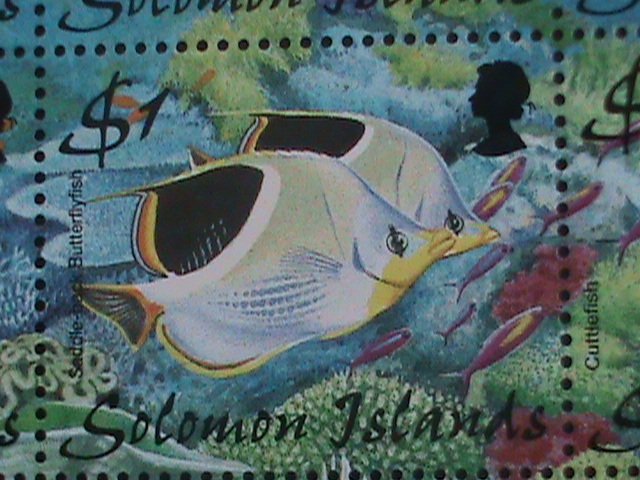 SOLOMON ISLAND -1999 SC#874 MARINE LIFE- PHILEXFRANCE'99 STAMP SHOW- S/S