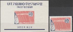 Korea #348, 348a  MNH  CV $14.00 (A17253)