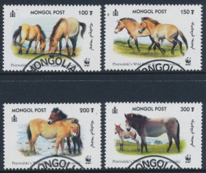 WWF Mongolia Fine Used Mi 3122 - 3125