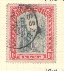 Bahamas Sc 48 1916 1d Queen's Staircase stamp used