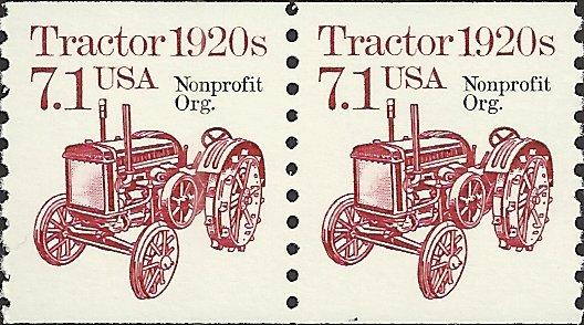 # 2127a MINT NEVER HINGED PRE-CANS. TRACTOR