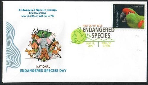 5799d - FDC -(63¢) Thick-billed parrot - Wally Cachet - DCP