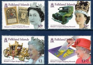 FALKLAND ISLANDS 2015 QE II Reign; Scott 1146-49, SG 1324-27; MNH