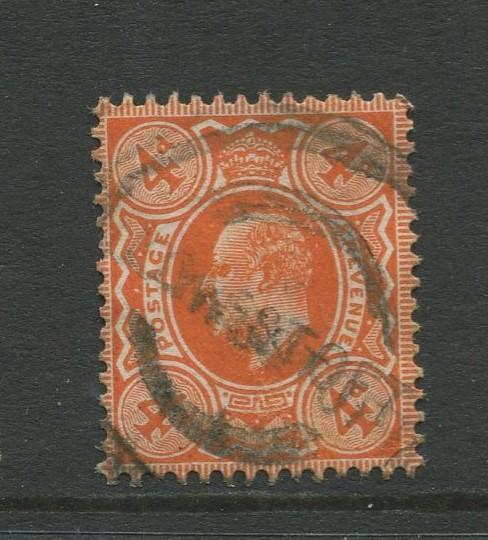 Great Britain  #150  Used 1911 Single 4p Stamp