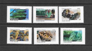 AITUTAKI #572-7  MARINE LIFE  MNH