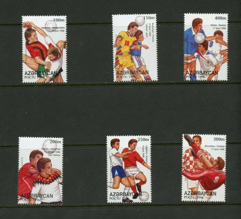 AZERBAIJAN 1996  SCOTT#606/11  SOCEER SET  MINT NH