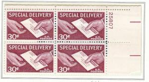 United States  Plate  Block  mnh SC  E21