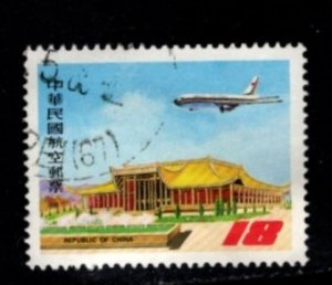 China - #C86 Plane over Sun-Yut-Sen Hall - Used