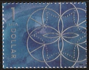 SC#5853 $1.00 Floral Geometry (2024) MNH