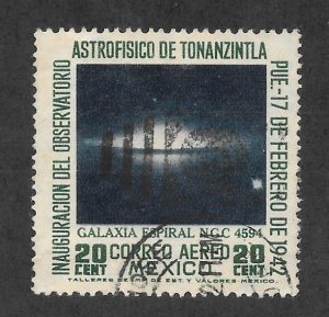 Mexico Scott #C123 Used  Astrophysics air mail stamp 2017 CV $3.00