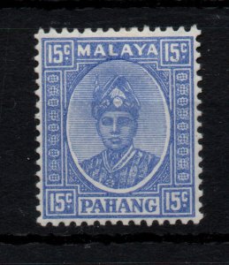 Malaya Pahang 1941 15c ultramarine mint LHM SG39 WS45823