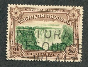 Southern Rhodesia #37 used single