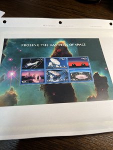 Scott# 3409-Probing the Vastness of Space Souvenir Sheet-MNH-2000