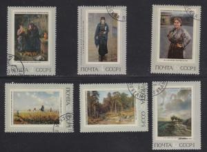 Russia # 3896-3901, Painting Set, CTO