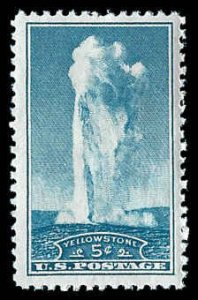 PCBstamps   US # 744 5c Yellowstone, MNH, (19)