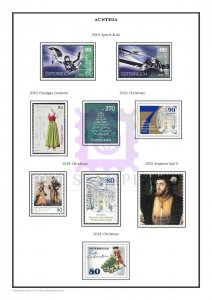 Austria 1850-2020  PDF(DIGITAL) STAMP ALBUM PAGES